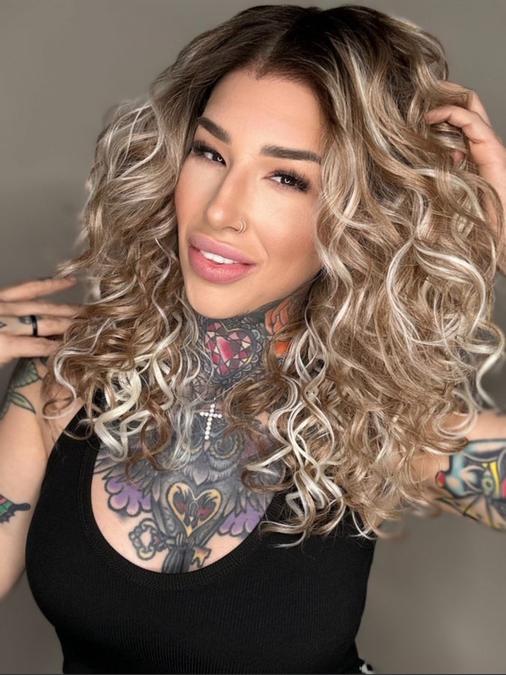 REBEL GYPSY Lipstick & Guilt HD Invisible Hairline Wig NWT